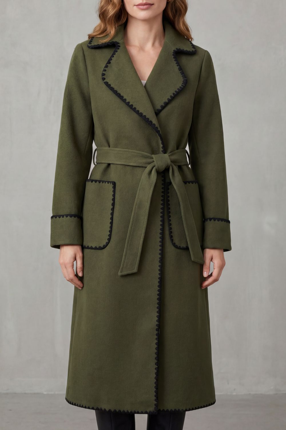 Longline Belted Coat