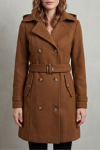 Tailored Hooded Trench Coat
