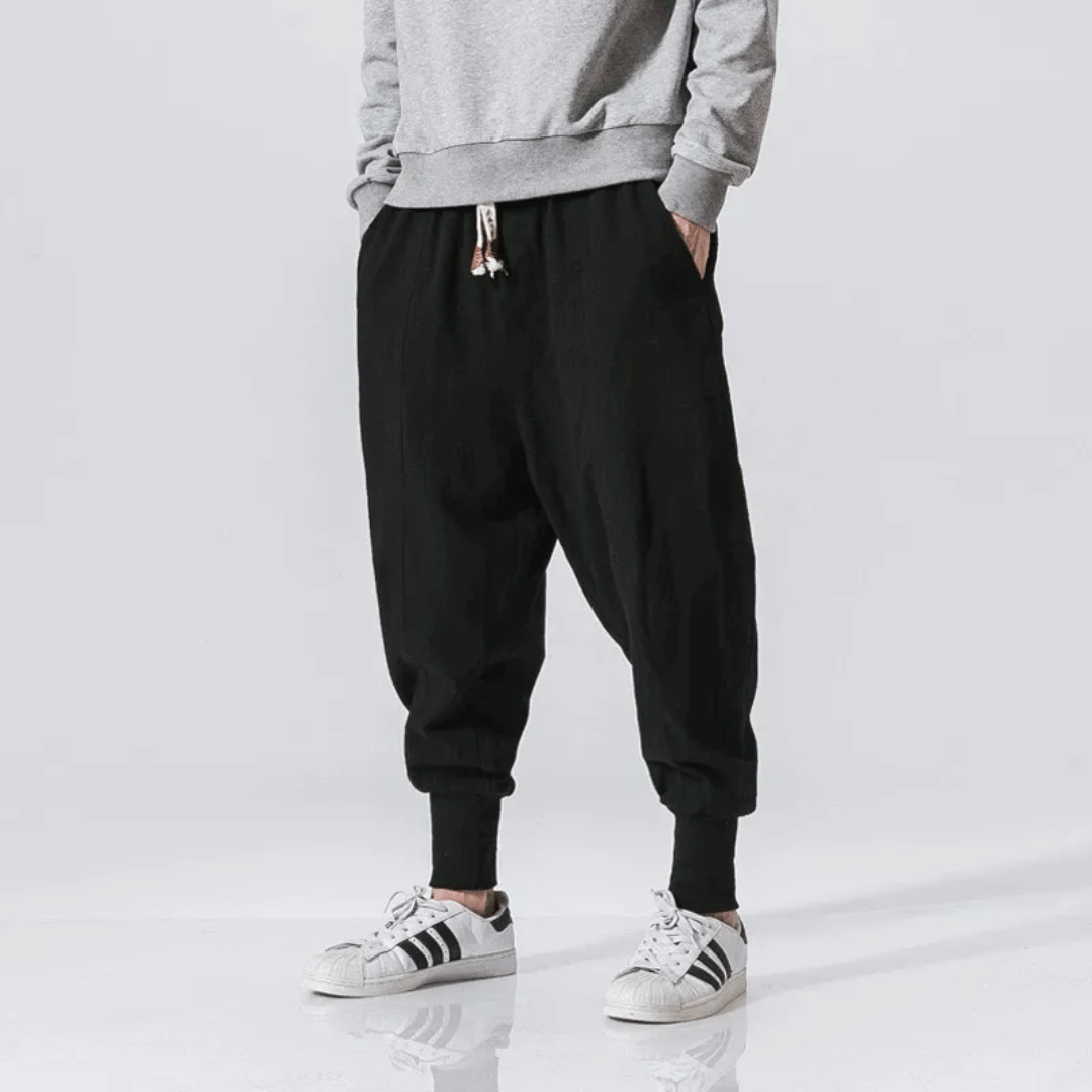 Japan Style Casual Trousers Cotton Blend Relaxed