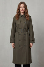 Knee Length Double-Breasted Trench Coat