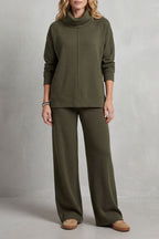 Relaxed Wide-Leg Two-Piece Lounge Set
