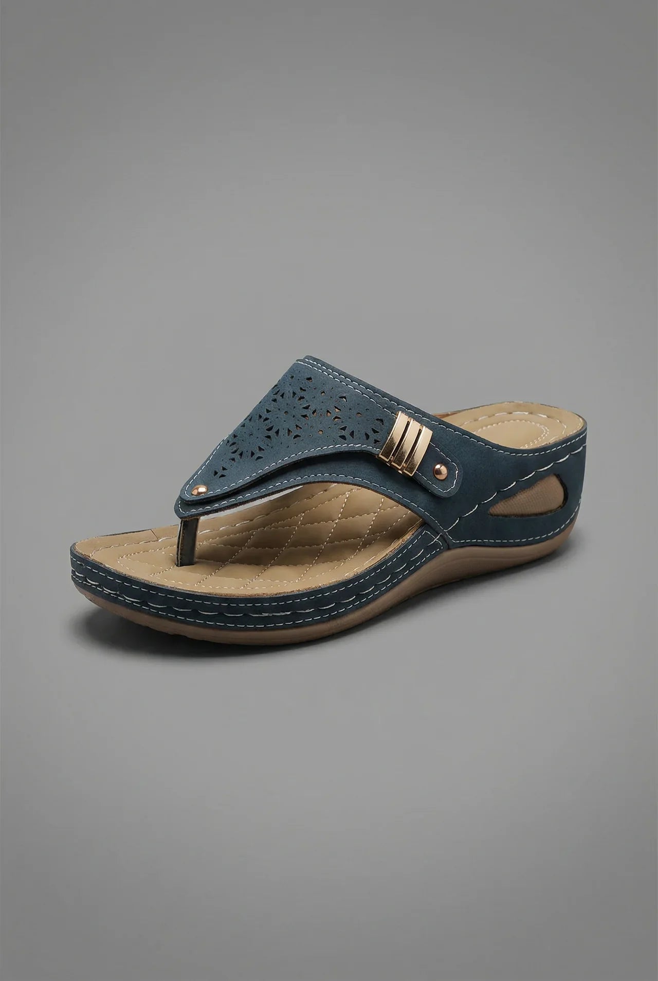 Walking Sandals Wide Fit Wedge Toe Post