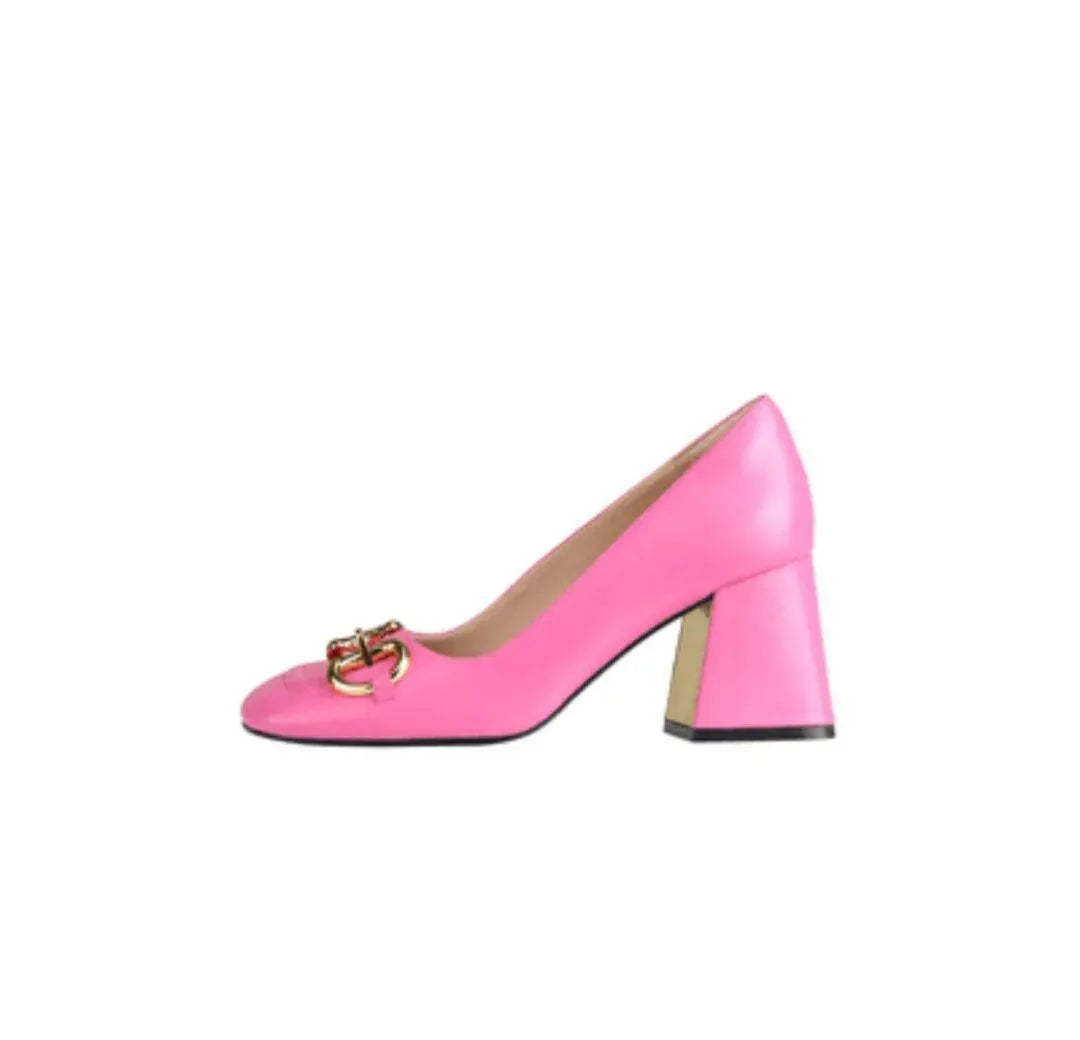 Retro High Heels Buckle Strap Pointed Toe Formal