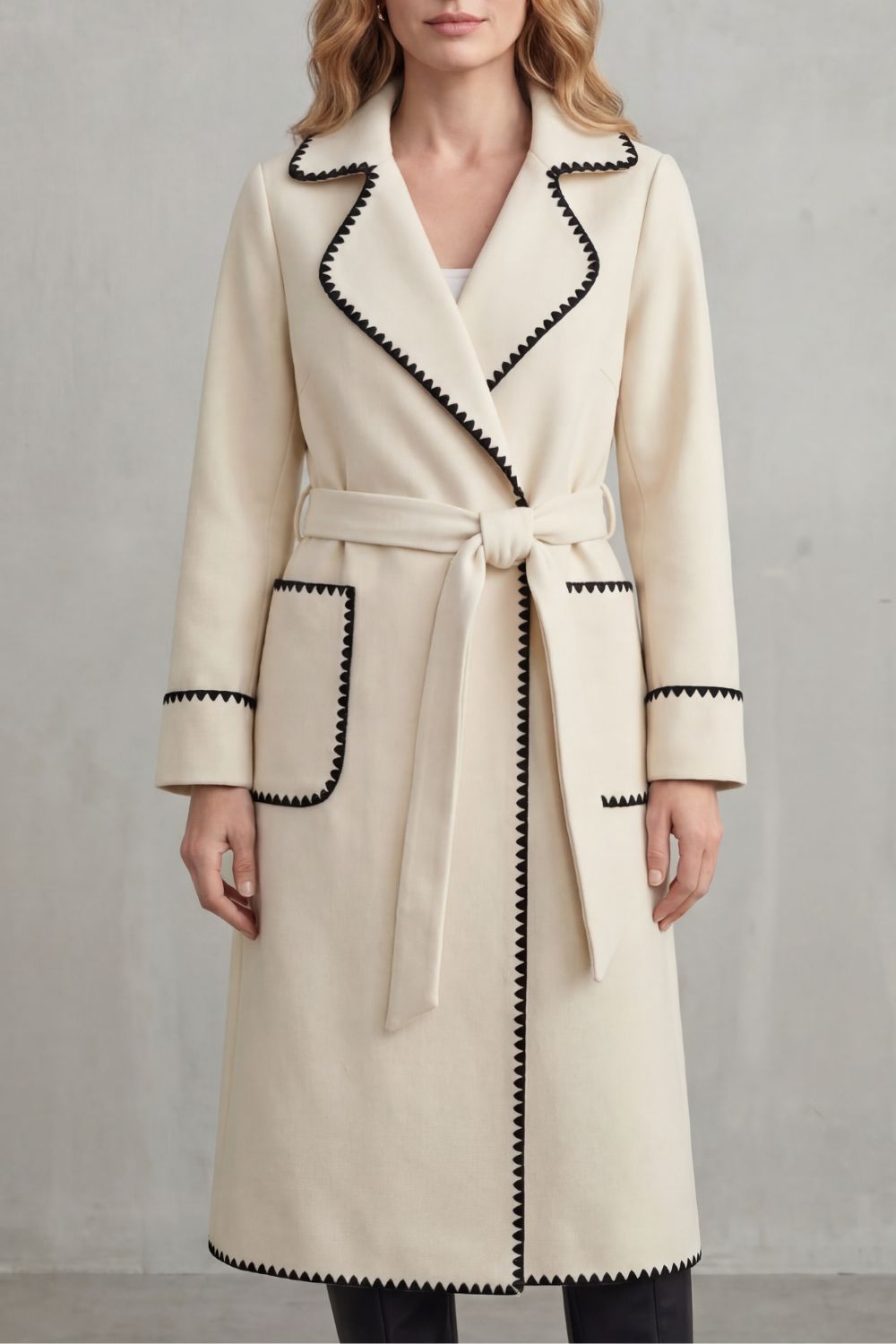 Longline Belted Coat