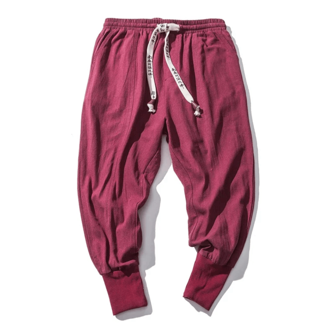 Japan Style Casual Trousers Cotton Blend Relaxed