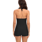 Tummy Control One-Piece Swimsuit Sport Flat Angle