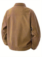 Men's Shirt Jacket Pockets Textured Refined Timeless