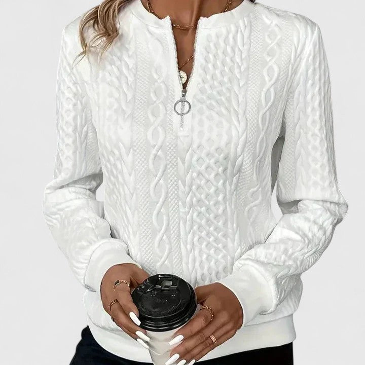 Soft Knit Jumper Tailored Round Neck Long Sleeve Elegant