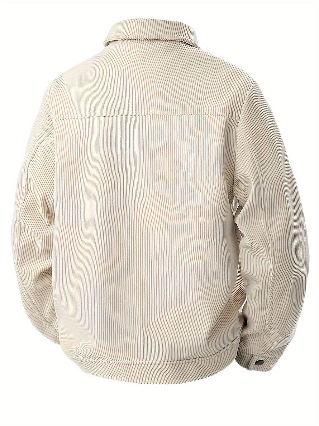 Men's Shirt Jacket Pockets Textured Refined Timeless