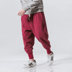 Japan Style Casual Trousers Cotton Blend Relaxed