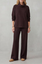 Relaxed Wide-Leg Two-Piece Lounge Set