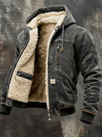 Men's Insulated Thermal Jacket Padded Warm Winter Rugged