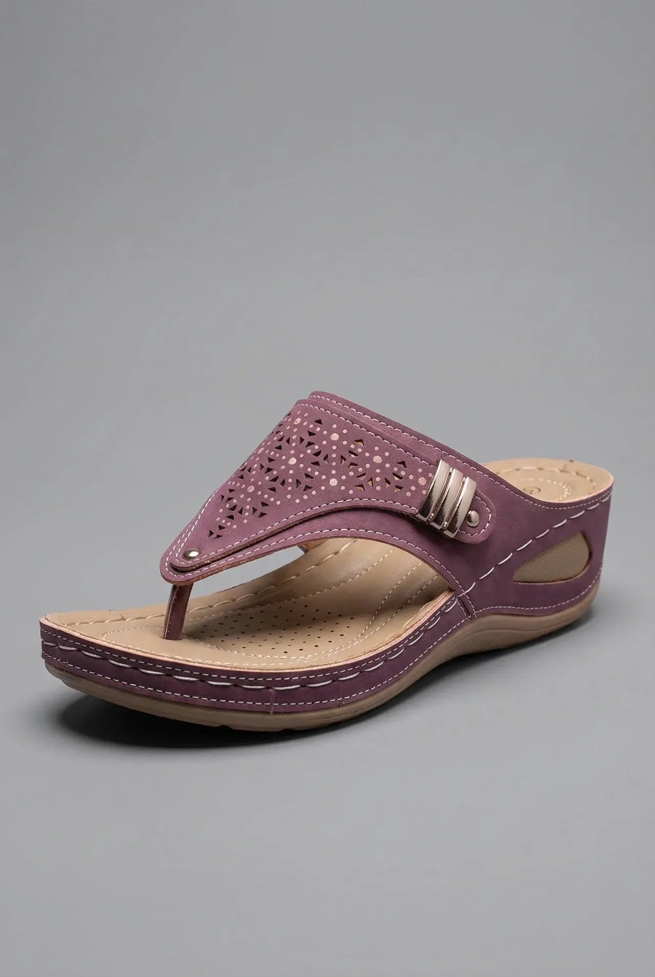 Walking Sandals Wide Fit Wedge Toe Post