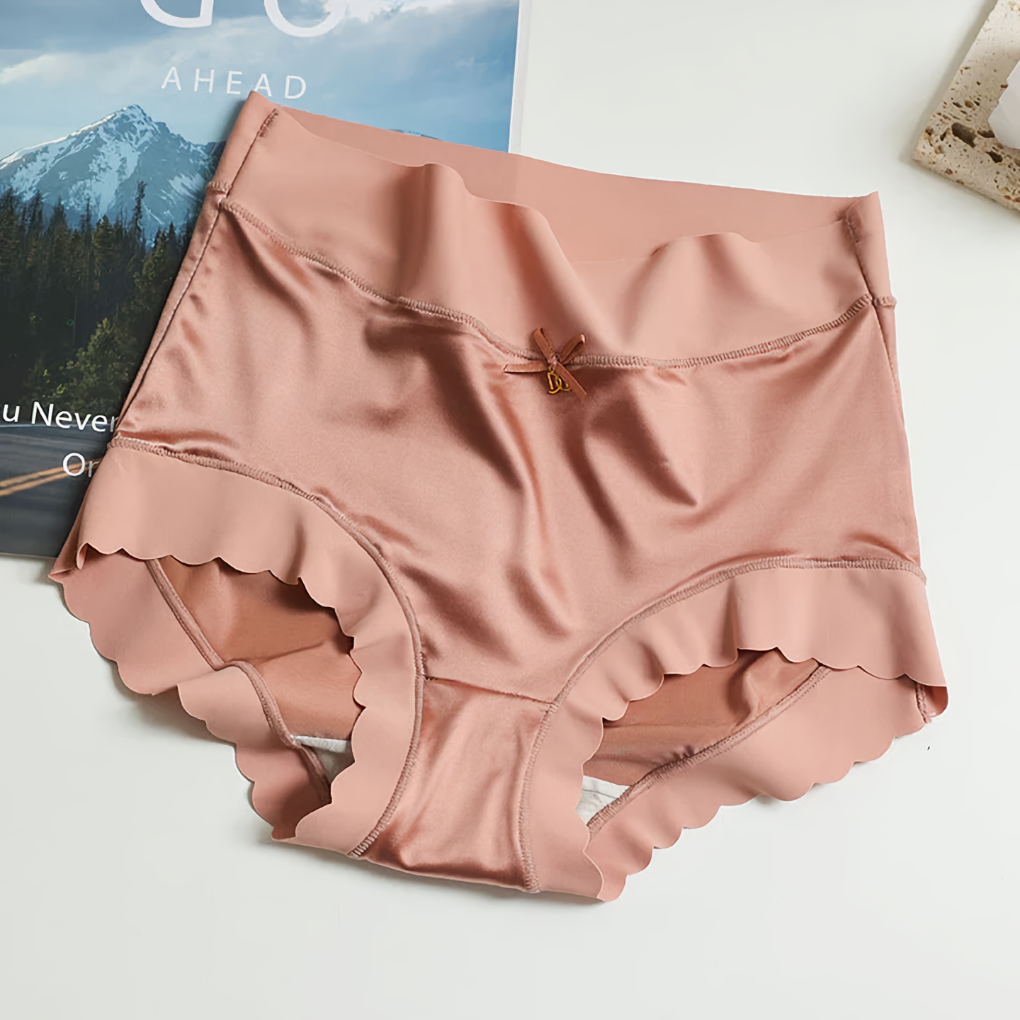 Seamless Satin Underwear Set 5 Piece Soft Luxury