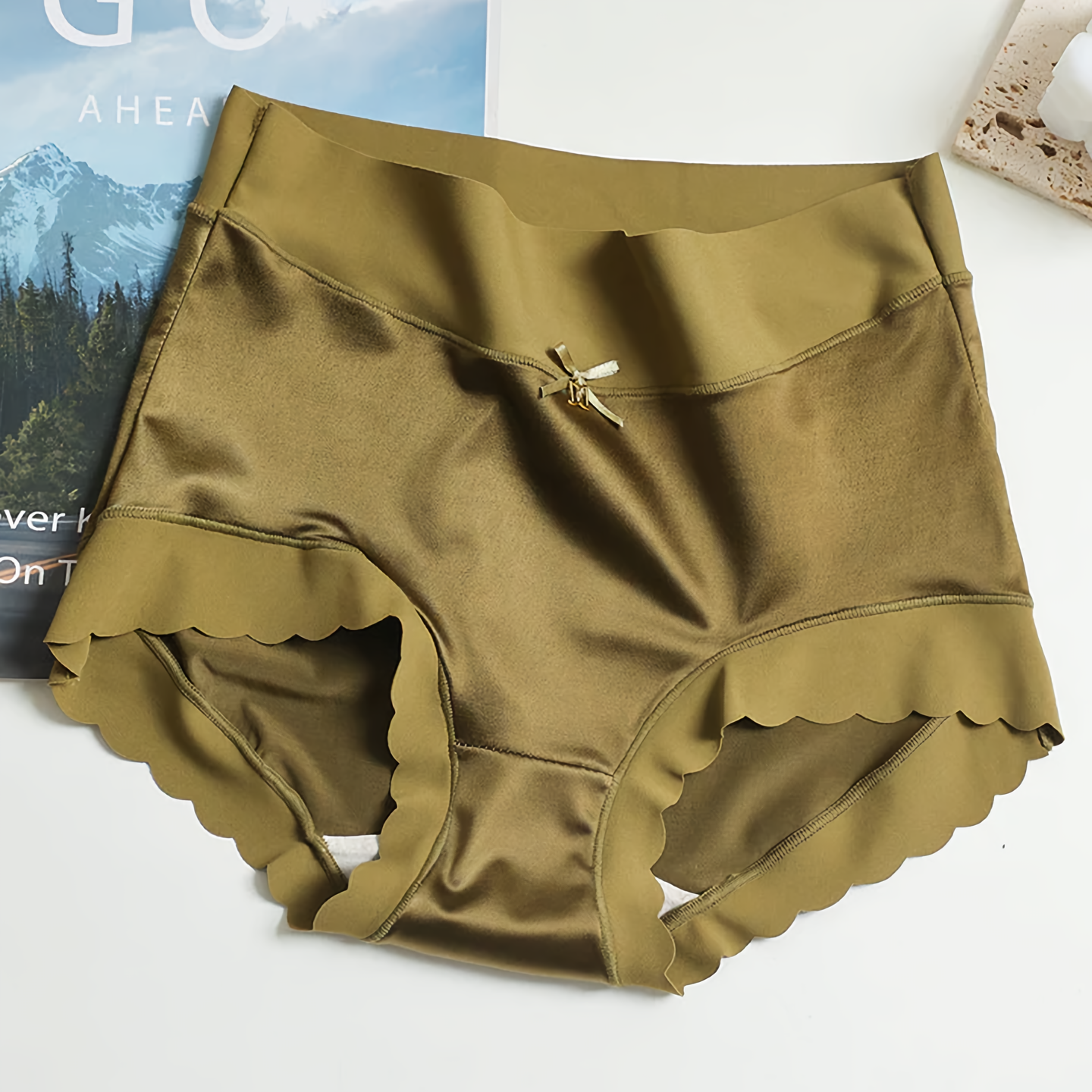 Seamless Satin Underwear Set 5 Piece Soft Luxury