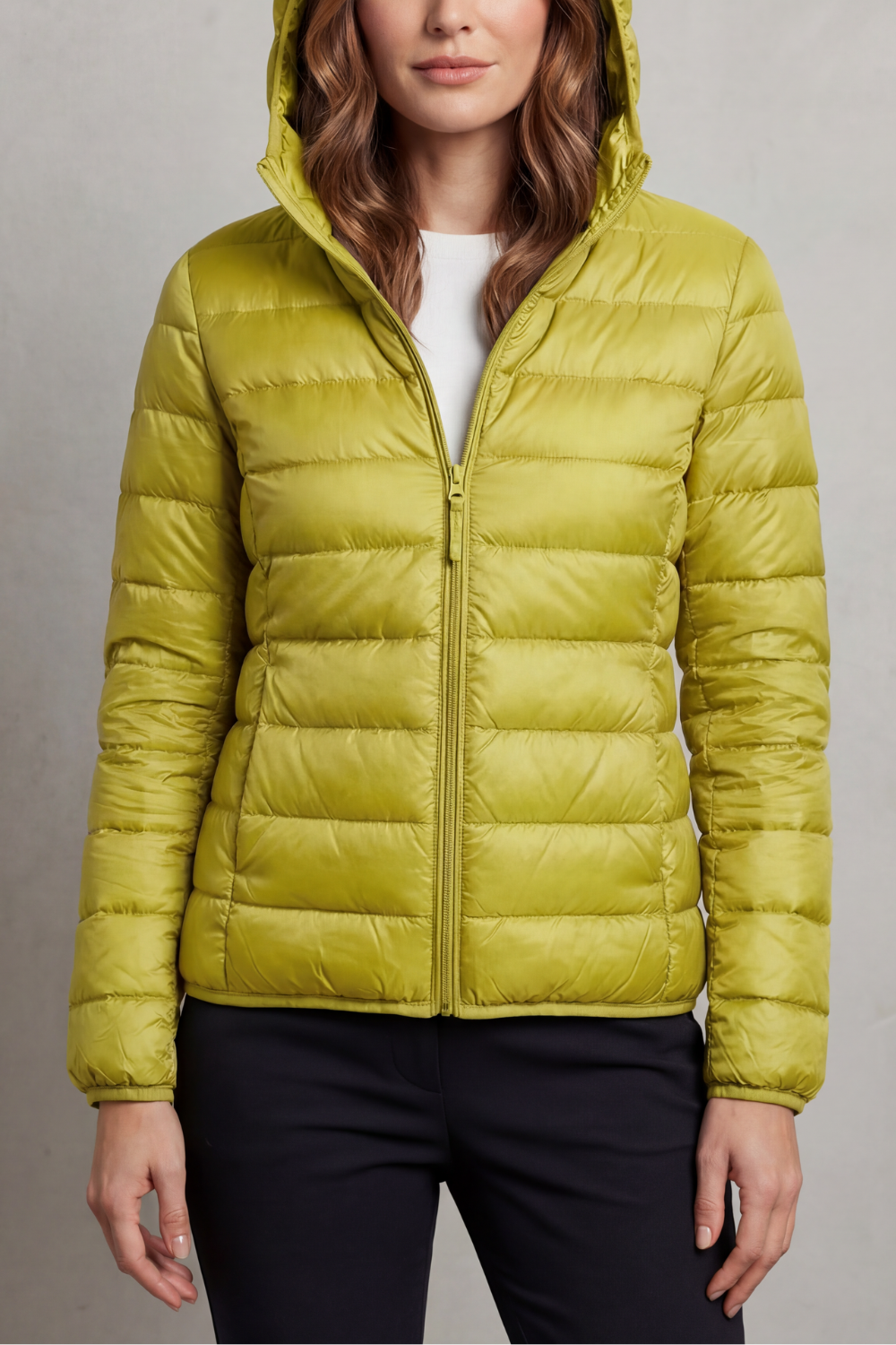 Zip Packable Hooded Puffer Jacket