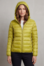 Zip Packable Hooded Puffer Jacket