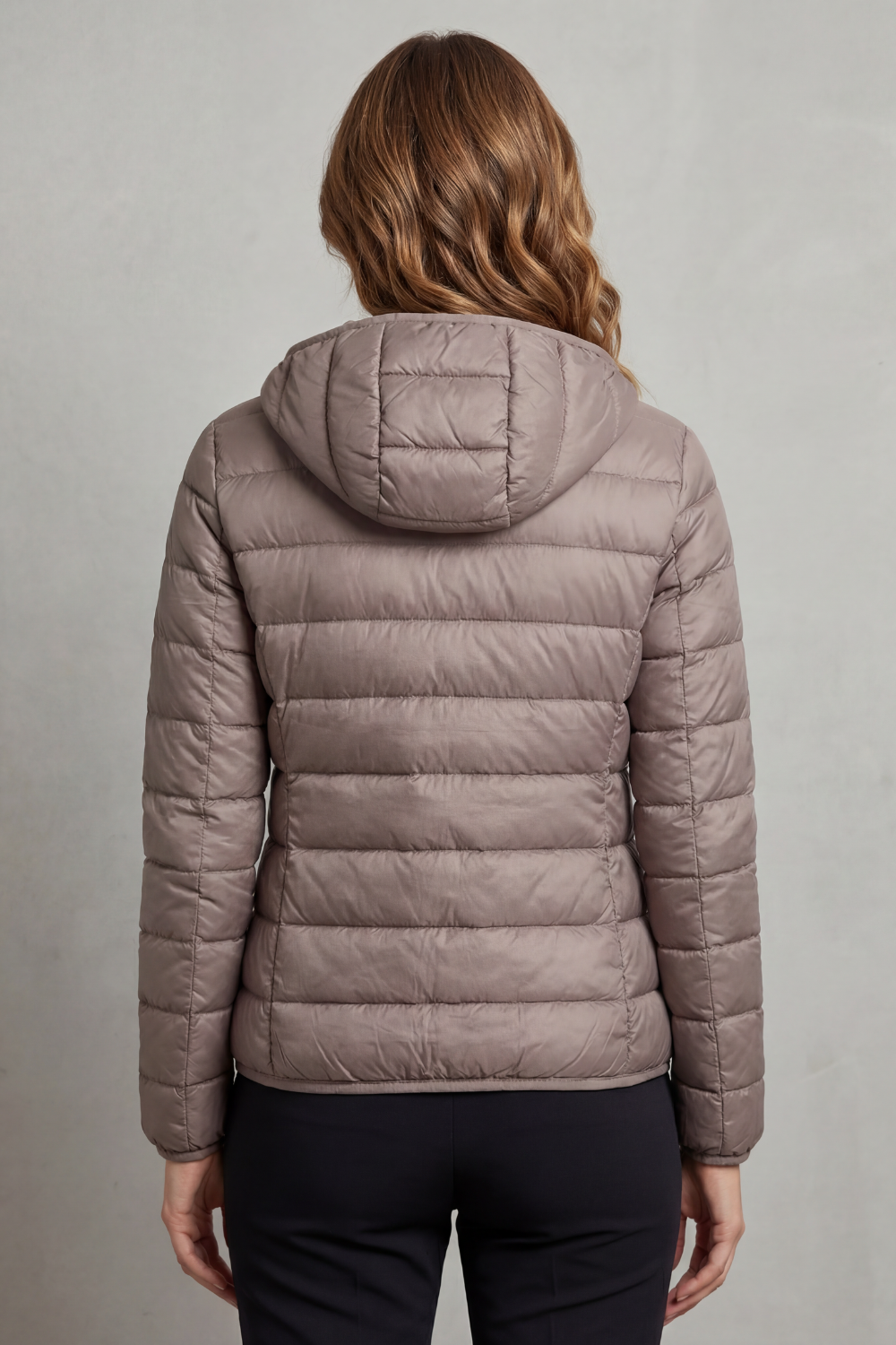 Zip Packable Hooded Puffer Jacket