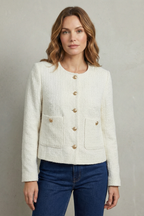 Long Sleeve Cropped Blazer