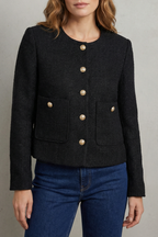 Long Sleeve Cropped Blazer