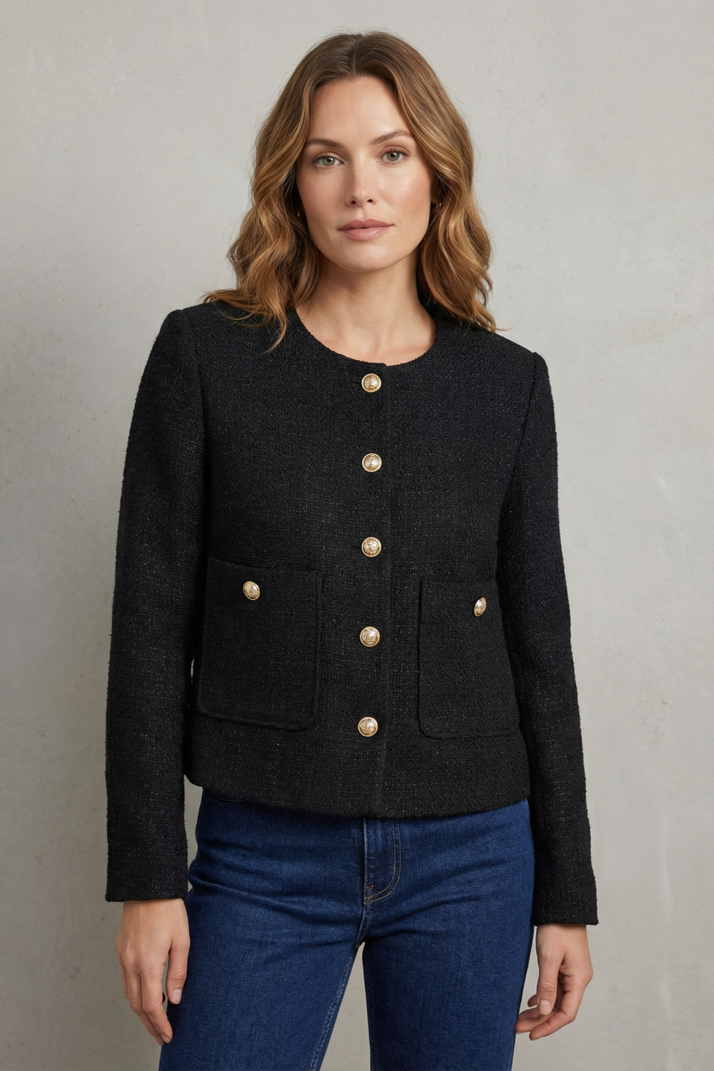 Long Sleeve Cropped Blazer