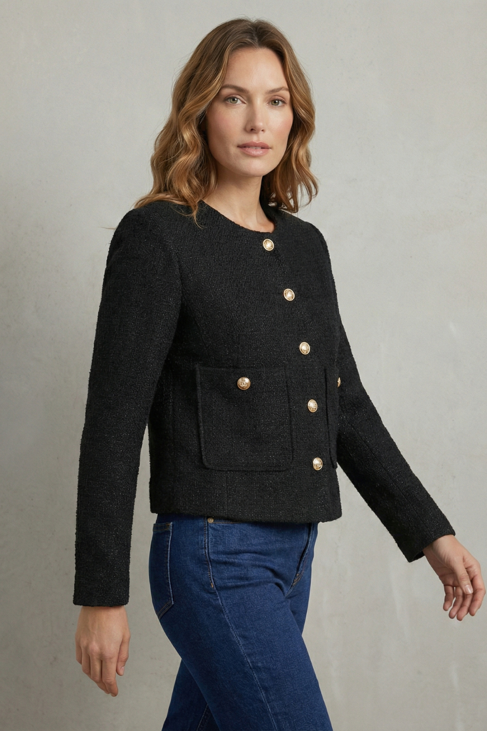 Long Sleeve Cropped Blazer