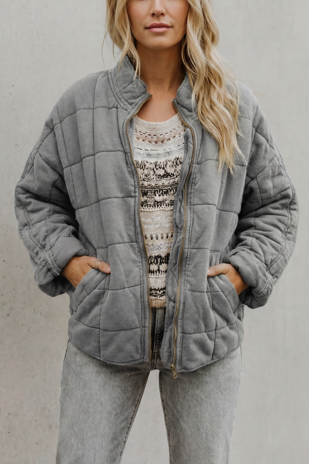 Relaxed Fit Zip Everyday Women’s Jacket