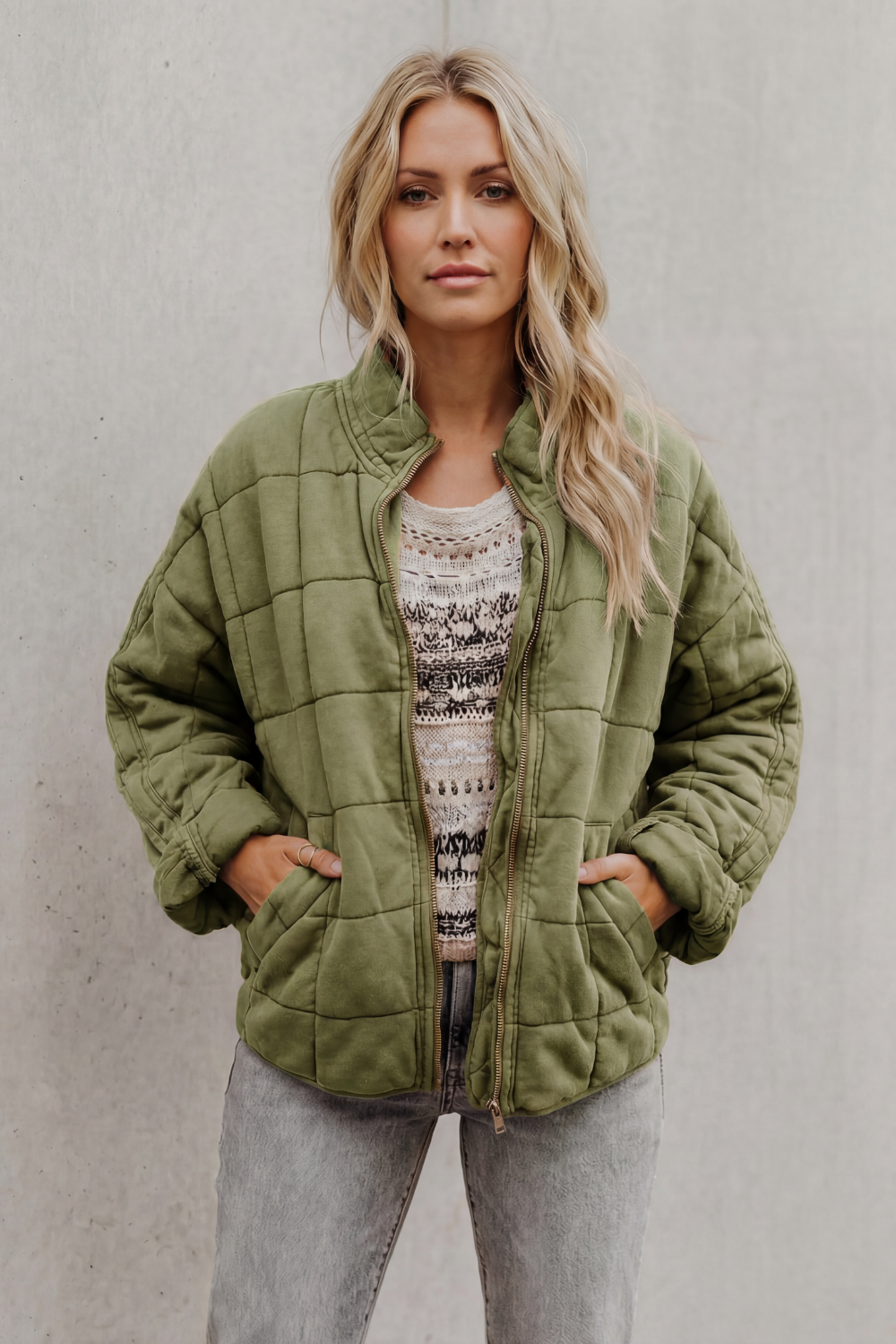 Relaxed Fit Zip Everyday Women’s Jacket