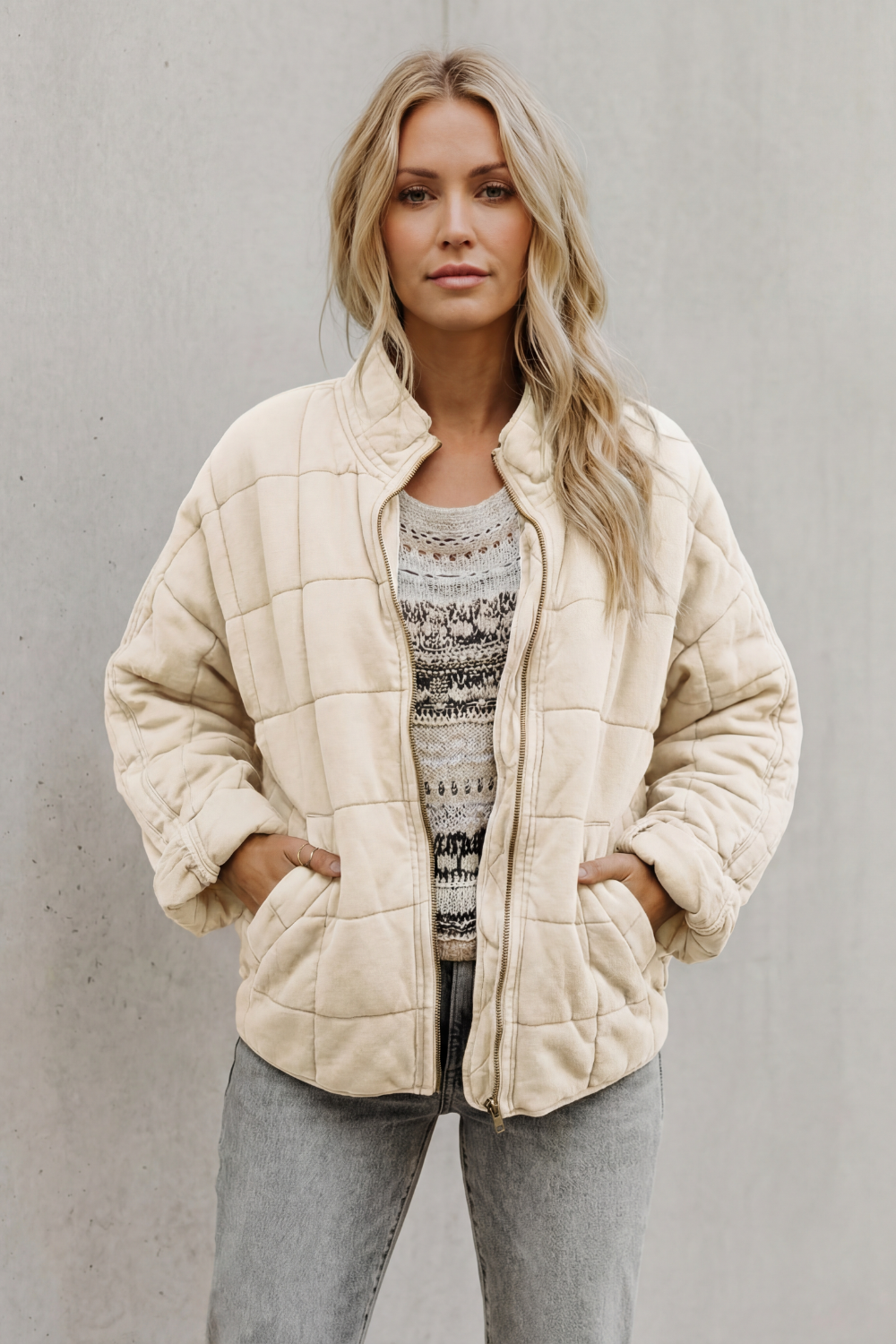 Relaxed Fit Zip Everyday Women’s Jacket