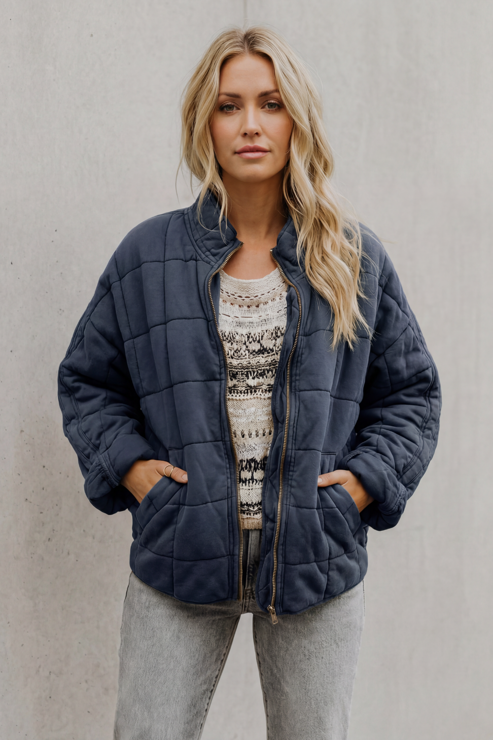 Relaxed Fit Zip Everyday Women’s Jacket