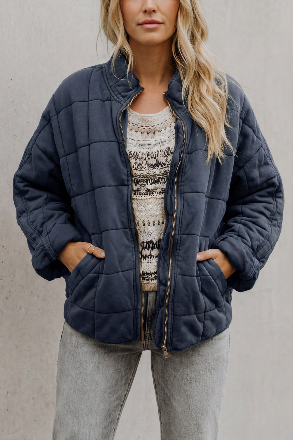 Relaxed Fit Zip Everyday Women’s Jacket