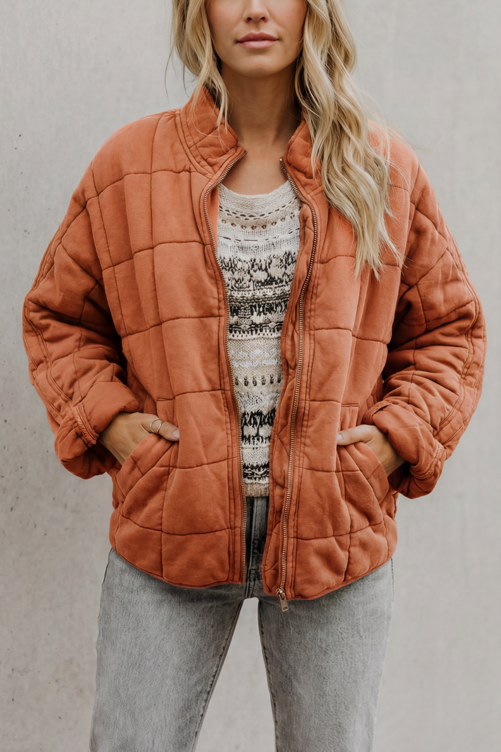 Relaxed Fit Zip Everyday Women’s Jacket