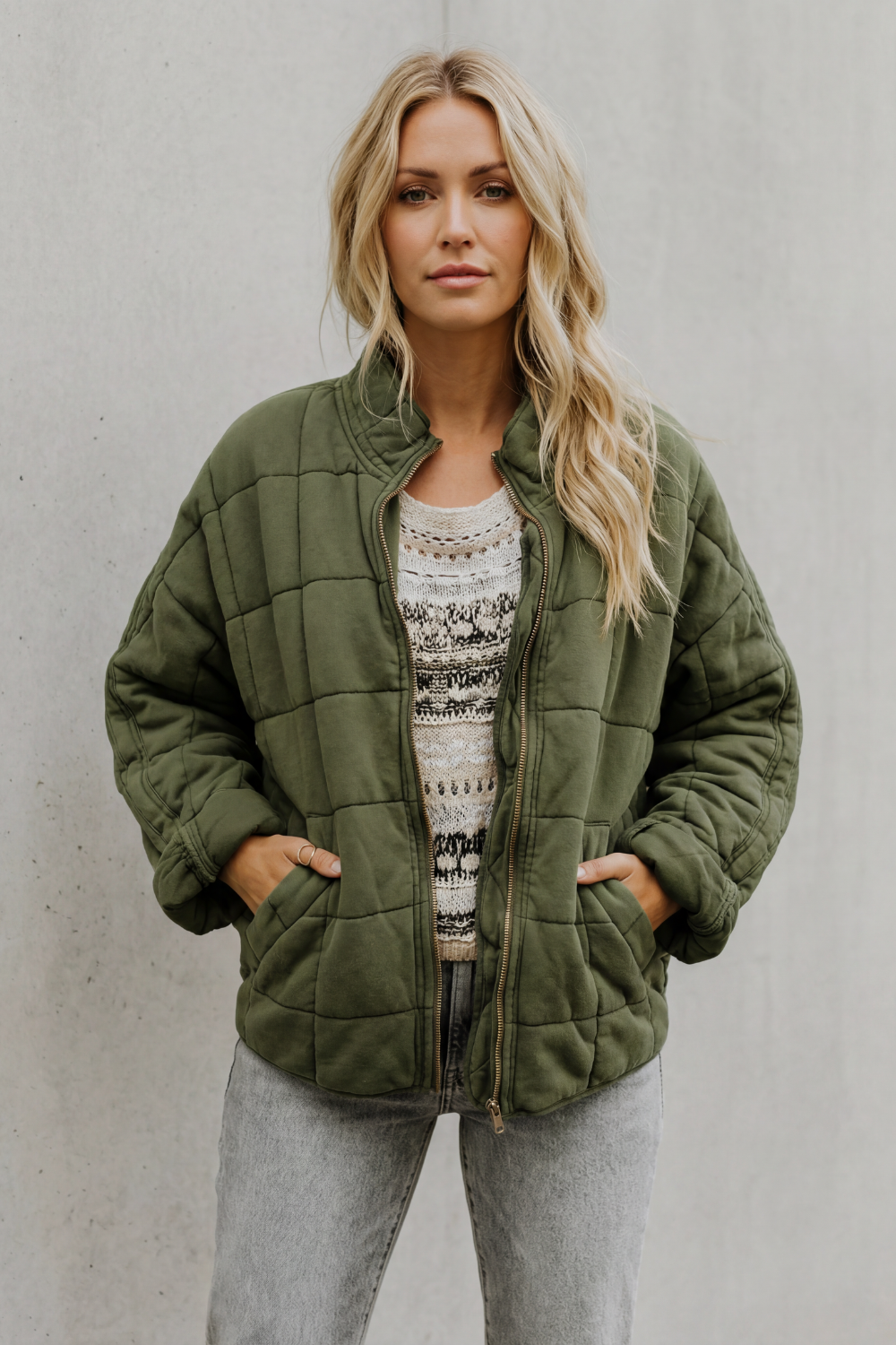Relaxed Fit Zip Everyday Women’s Jacket