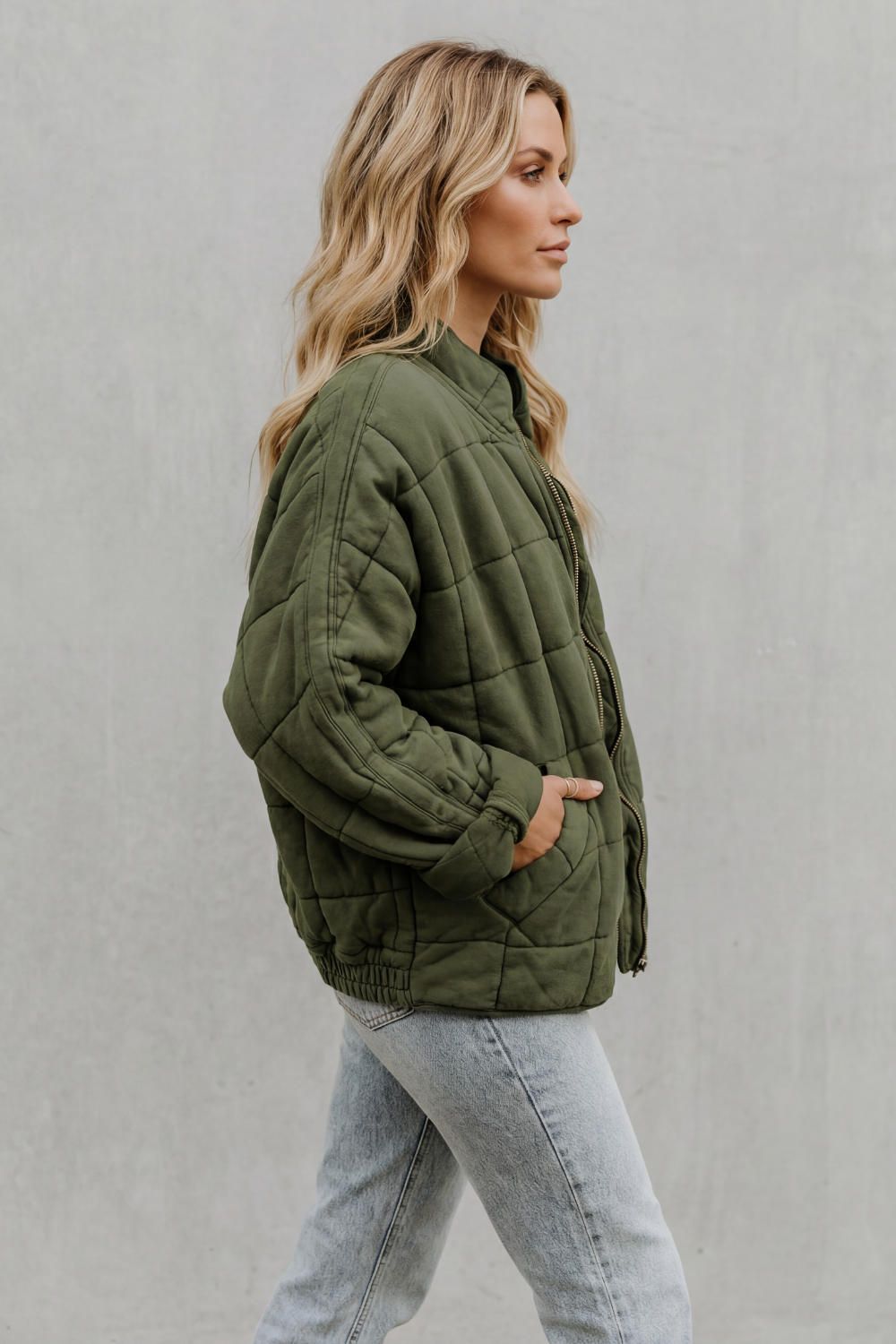 Relaxed Fit Zip Everyday Women’s Jacket