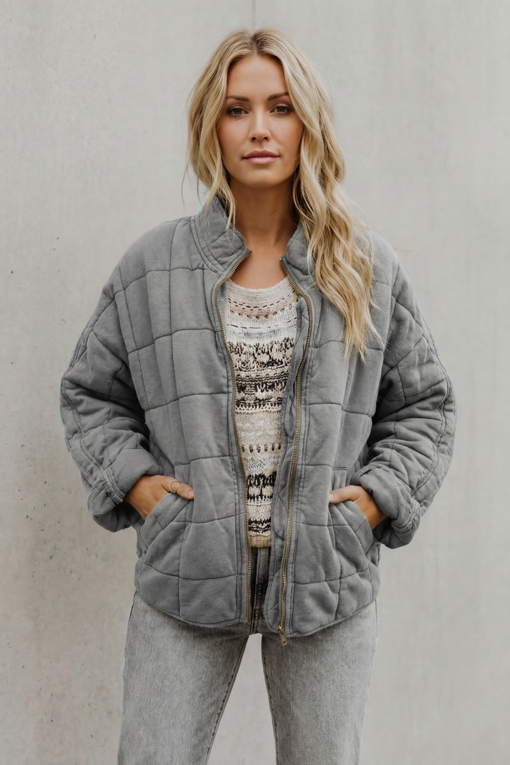 Relaxed Fit Zip Everyday Women’s Jacket