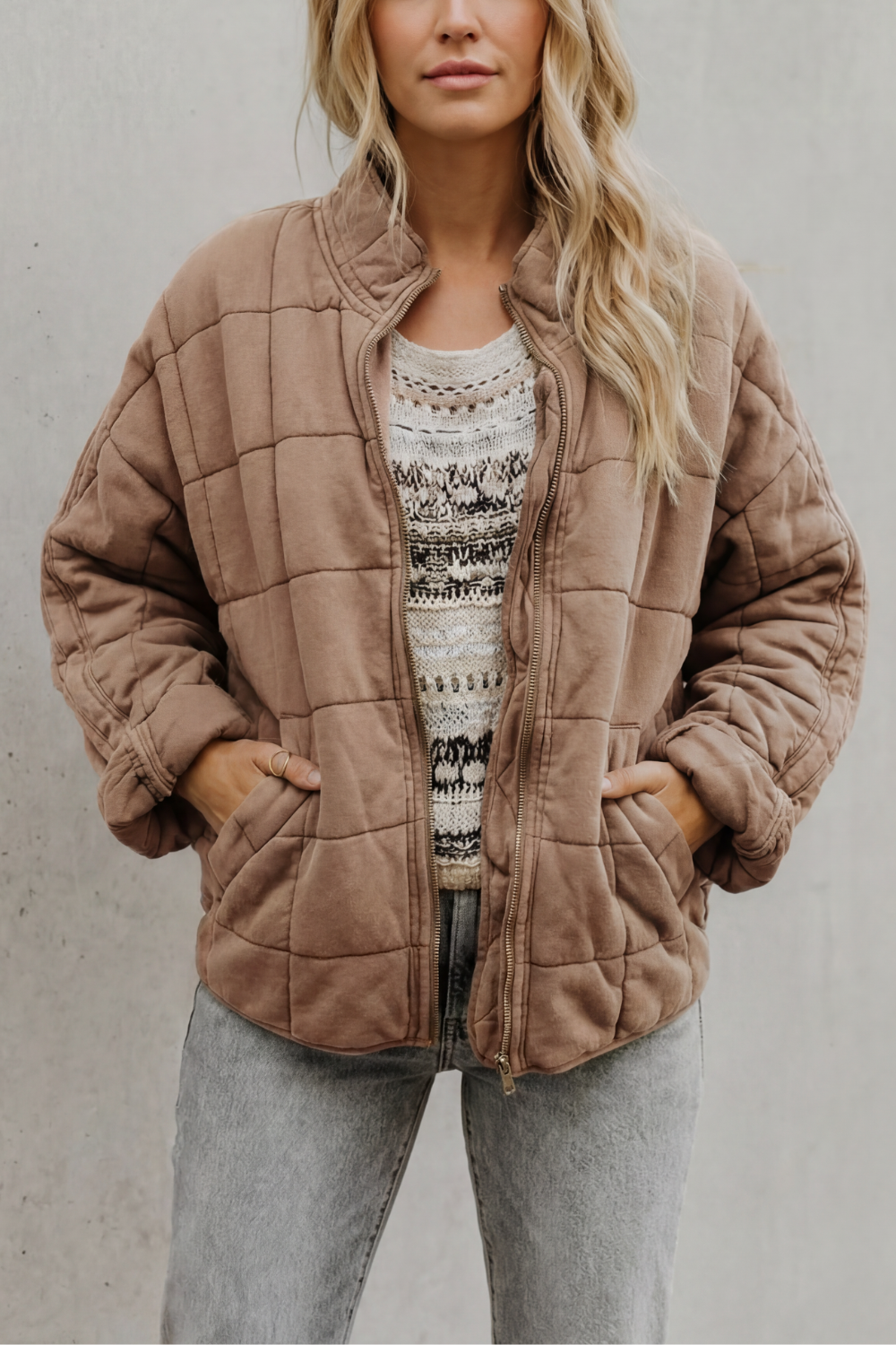 Relaxed Fit Zip Everyday Women’s Jacket