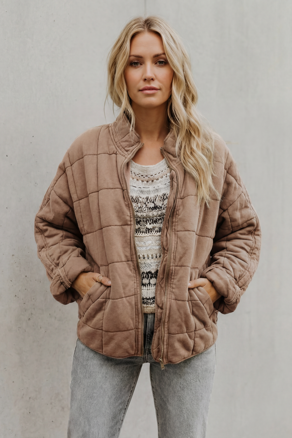 Relaxed Fit Zip Everyday Women’s Jacket