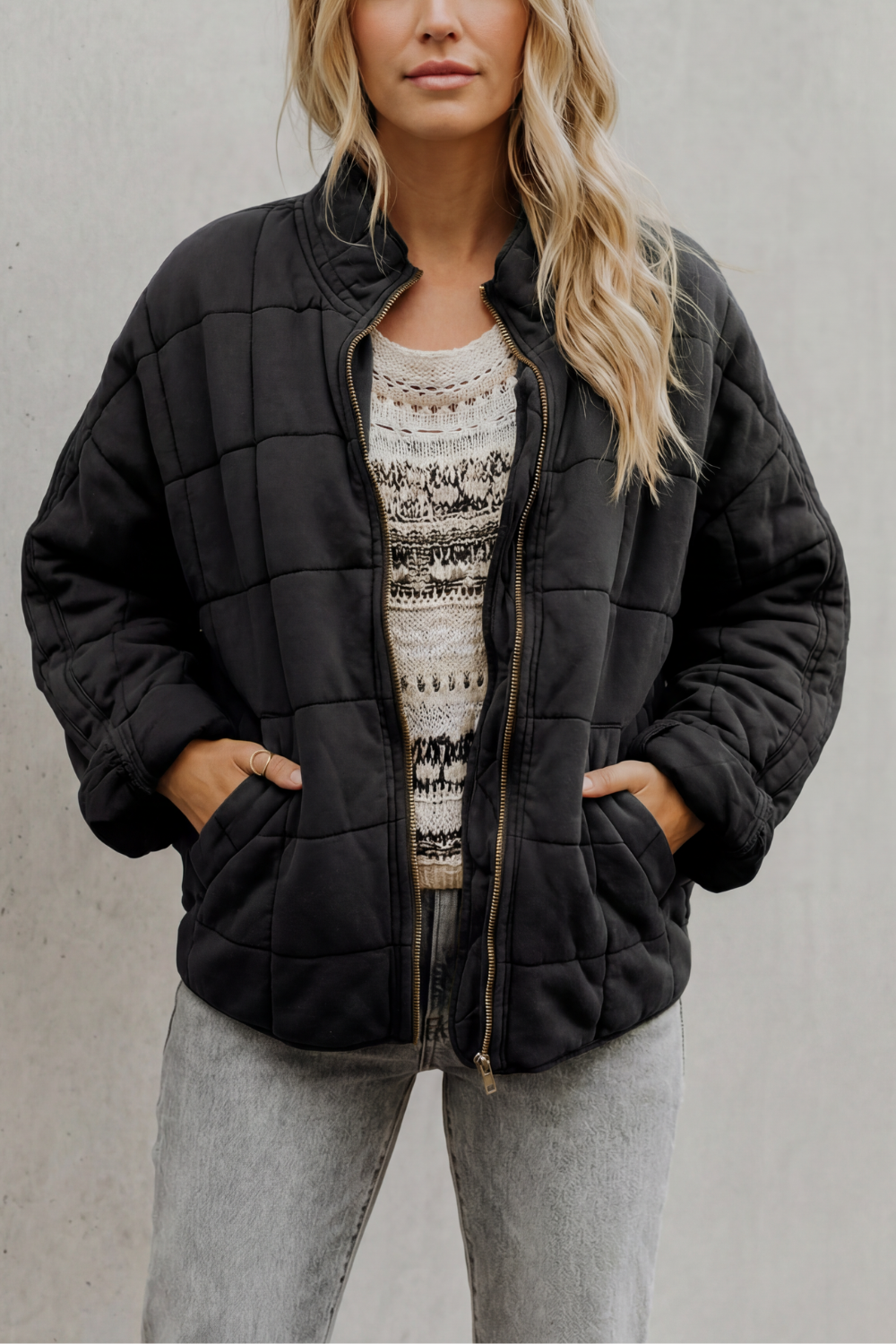 Relaxed Fit Zip Everyday Women’s Jacket