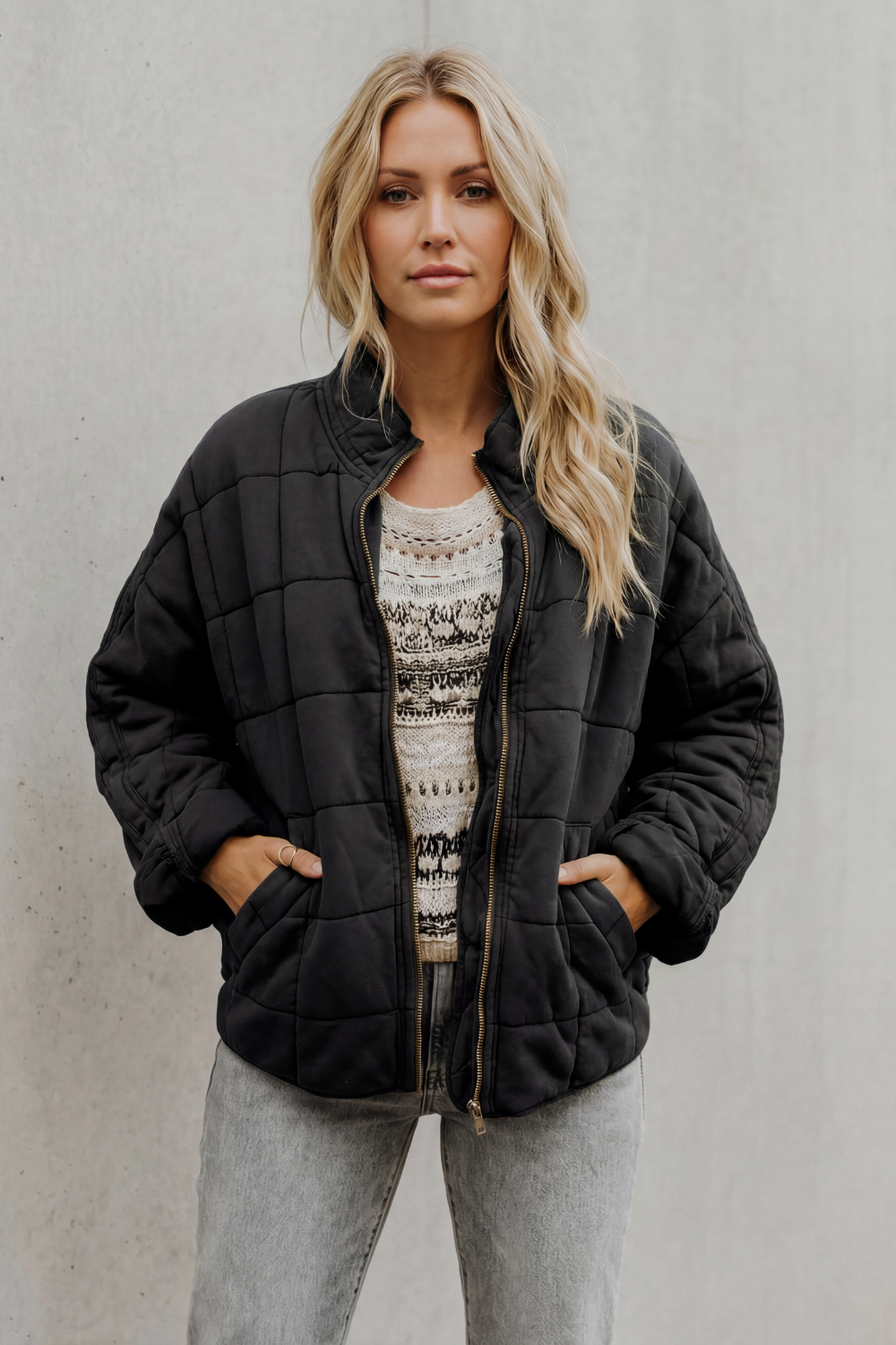 Relaxed Fit Zip Everyday Women’s Jacket
