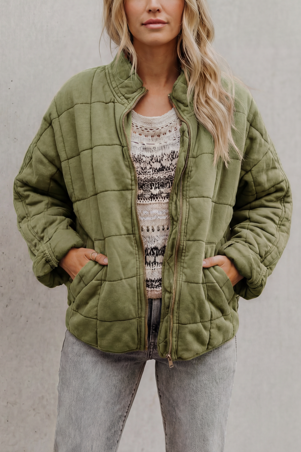 Relaxed Fit Zip Everyday Women’s Jacket