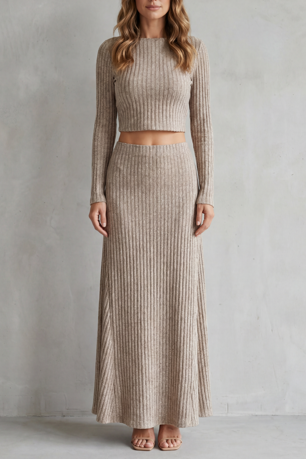 A-Line Knit Two-Piece Lounge Set