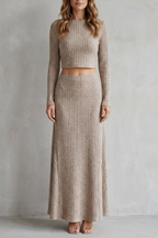A-Line Knit Two-Piece Lounge Set