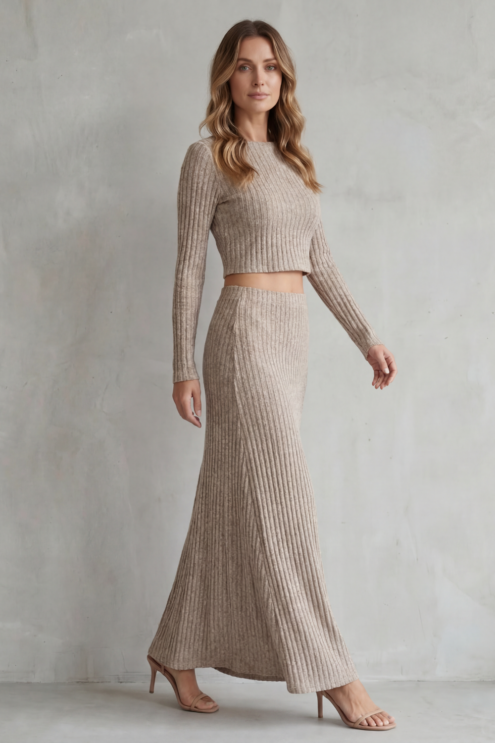A-Line Knit Two-Piece Lounge Set