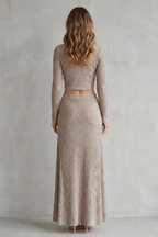 A-Line Knit Two-Piece Lounge Set