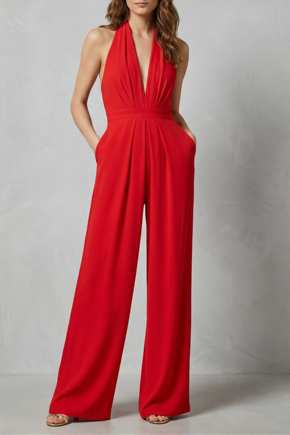 V Neck Wide-Leg Bold Summer Glamour