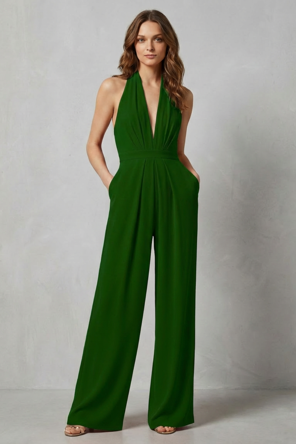 V Neck Wide-Leg Bold Summer Glamour