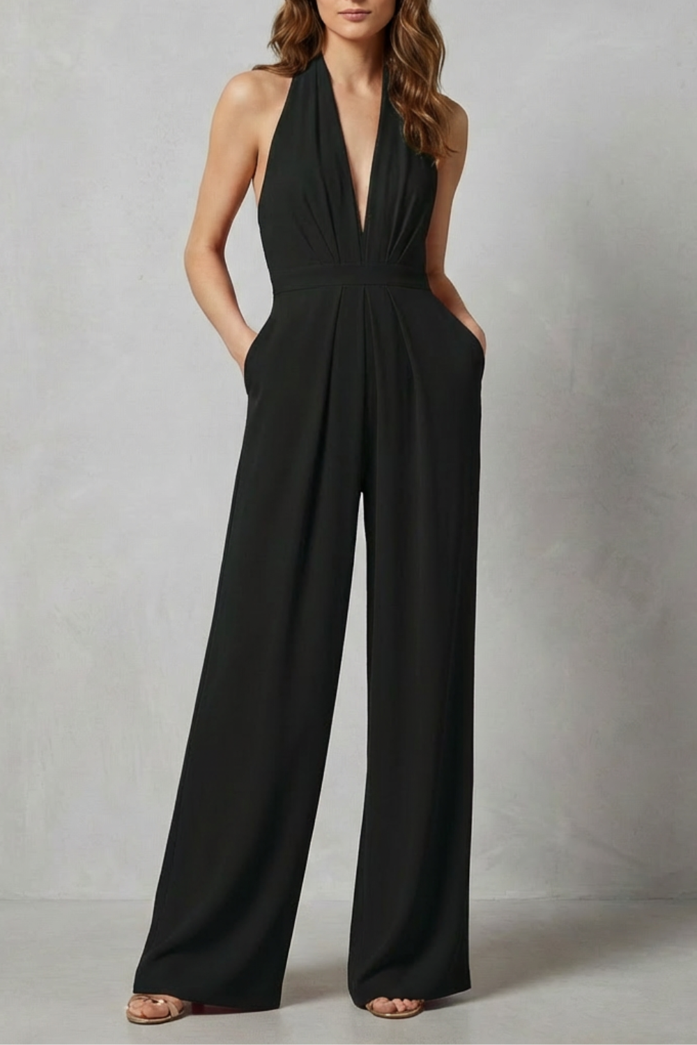 V Neck Wide-Leg Bold Summer Glamour