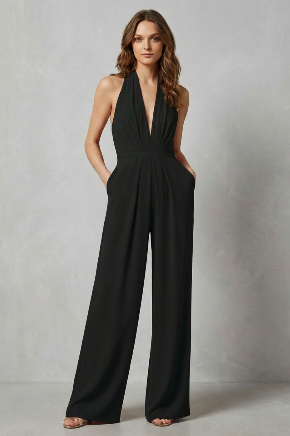 V Neck Wide-Leg Bold Summer Glamour