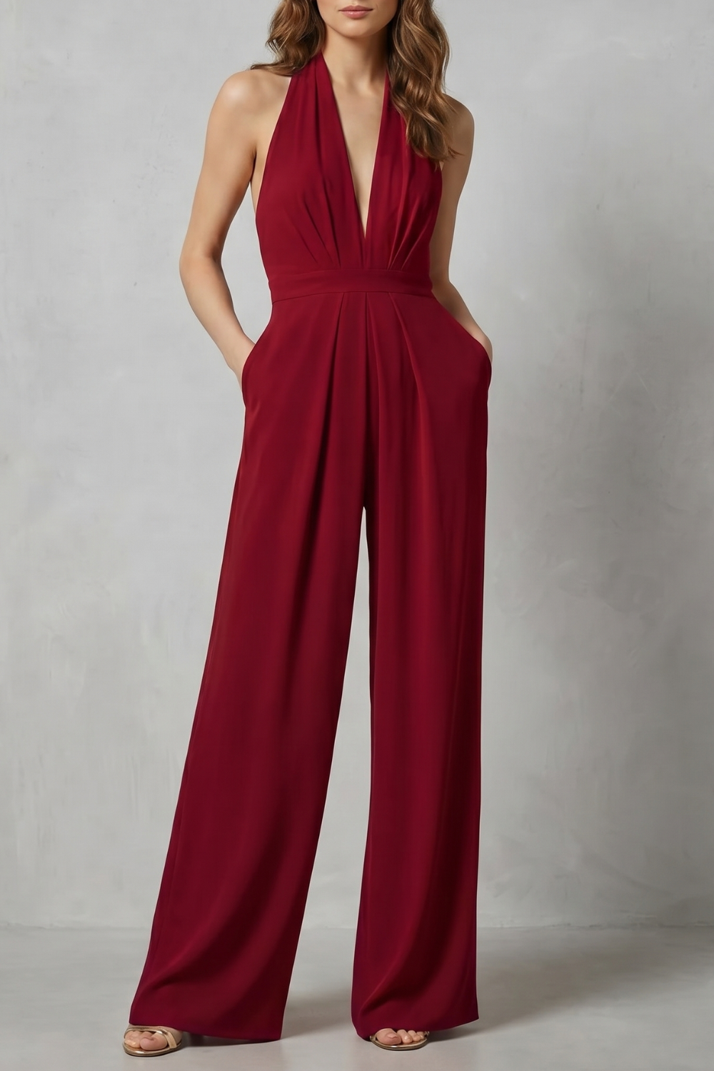 V Neck Wide-Leg Bold Summer Glamour
