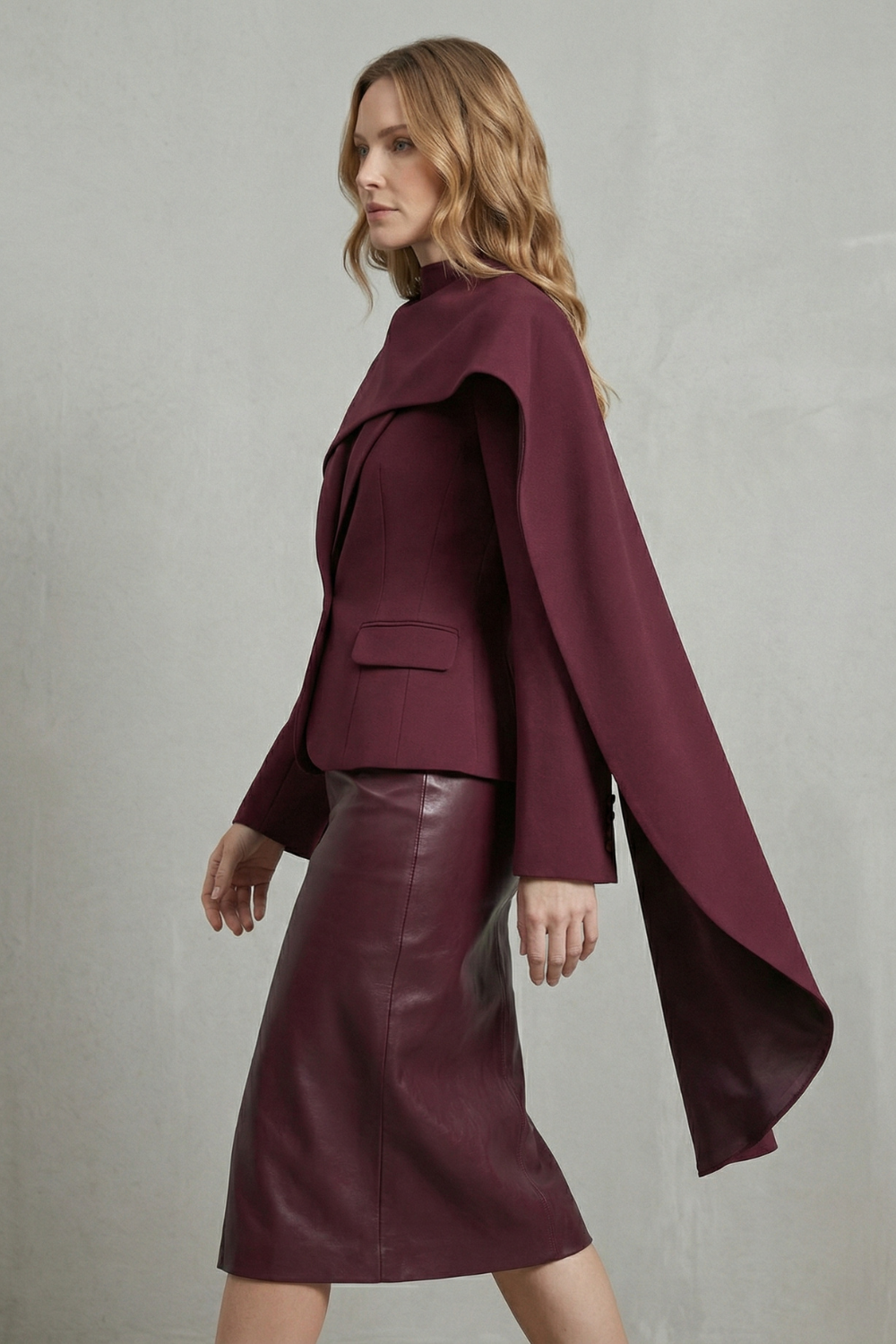 Lapel Tailored Asymmetrical Blazer